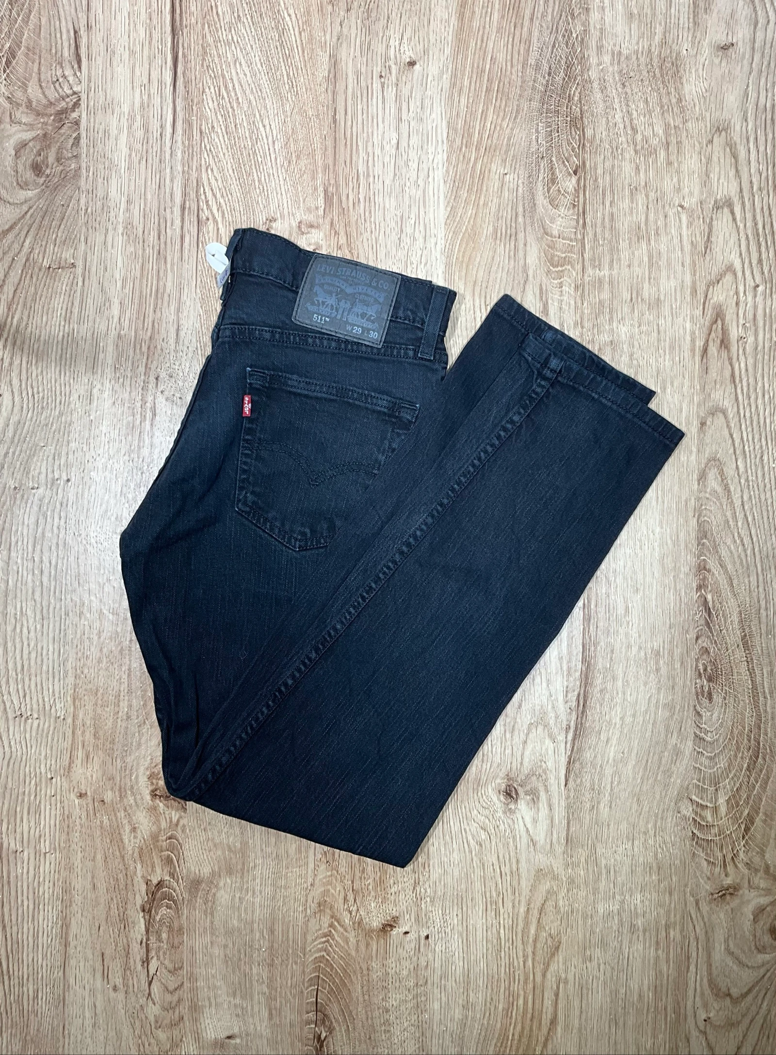 Jean Levi's 511 Slim W29 L30 Denim Noir Délavé lvh 257 